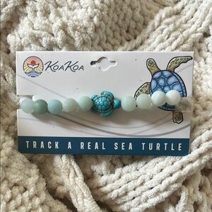 Sea Turtle Bracelet - Light Blue